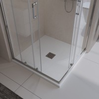 Поддон для душа BelBagno Uno A 80х80, белый, с сифоном