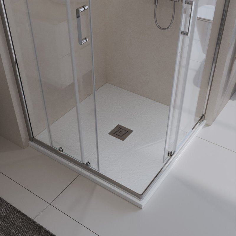 Поддон для душа BelBagno Uno A 80х80, белый, с сифоном