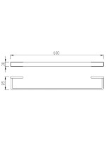 Держатель для полотенец Abber Westen AA1754NG сатин