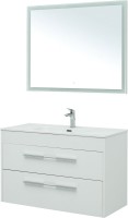 Мебель для ванной комнаты Aquanet Августа 100 белый глянец