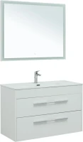 Мебель для ванной комнаты Aquanet Августа 100 белый глянец Мебель для ванной комнаты Aquanet Августа 100 белый глянец