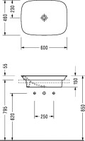Раковина Serel Hera HR33DXS110H белая