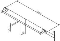 Держатель для полотенец AM.PM Sense L A74346400 хром
