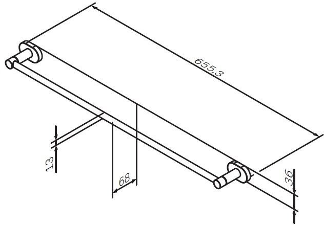 Держатель для полотенец AM.PM Sense L A74346400 хром