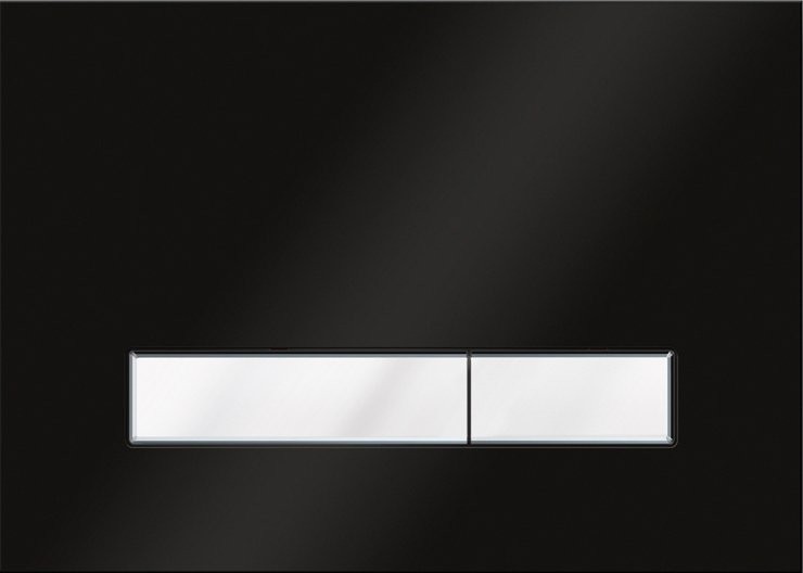 Комплект Унитаз подвесной безободковый One Rimless 3302103R + Быстросъемное сиденье микролифт 33290200 + Система инсталляции для унитазов Relfix 38010010 + Кнопка смыва Relfix 38050701 глянцевая черная, белая