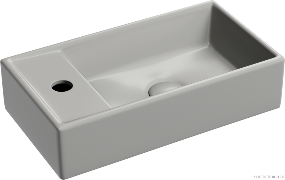 Раковина маленькая в туалет Ceramicanova Element CN6051RMH антрацит матовый