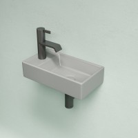 Раковина маленькая в туалет Ceramicanova Element CN6051RMH антрацит матовый