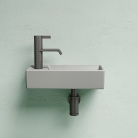 Раковина маленькая в туалет Ceramicanova Element CN6051RMH антрацит матовый
