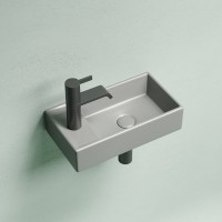 Раковина маленькая в туалет Ceramicanova Element CN6051RMH антрацит матовый