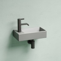 Раковина маленькая в туалет Ceramicanova Element CN6051RMH антрацит матовый