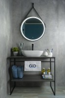 Накладная раковина GID Geometrico N9447 51 глянцевая белая, прямоугольная, фаянс