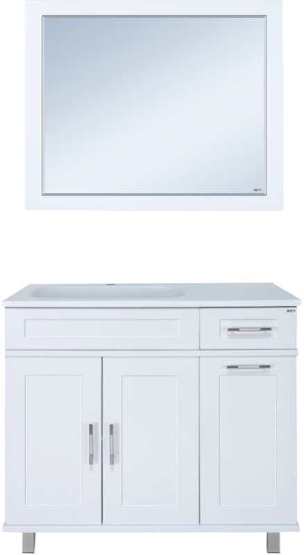 Мебель для ванной комнаты Misty Купер 90 L с бельевой корзиной