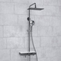 Душевая стойка Wasserkraft Aller A113.069.101.CH Thermo с термостатом, хром