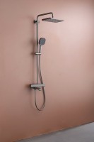 Душевая стойка Raglo R22.26.09 с термостатом, графит