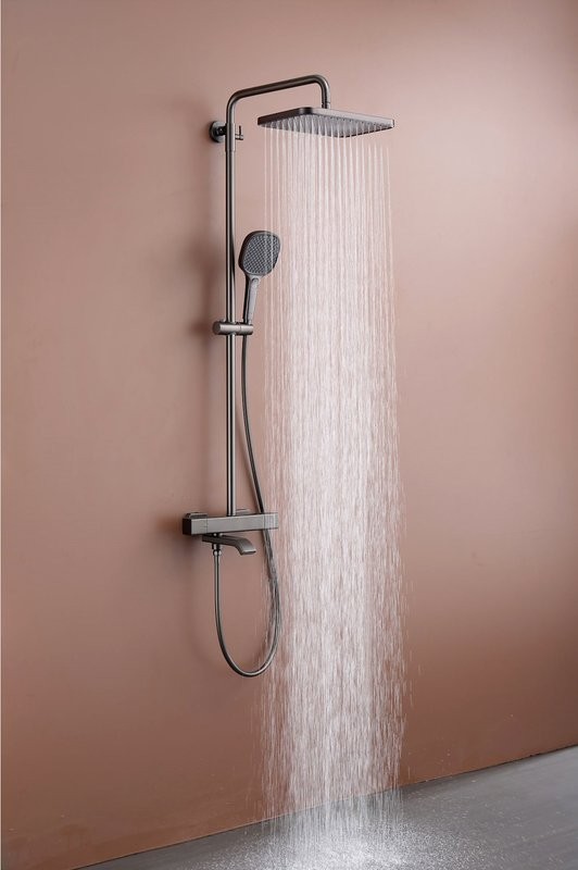 Душевая стойка Raglo R22.26.09 с термостатом, графит