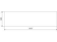 Акриловая ванна AM.PM Gem 160x70 см, пристенная, белая, с каркасом, с экраном