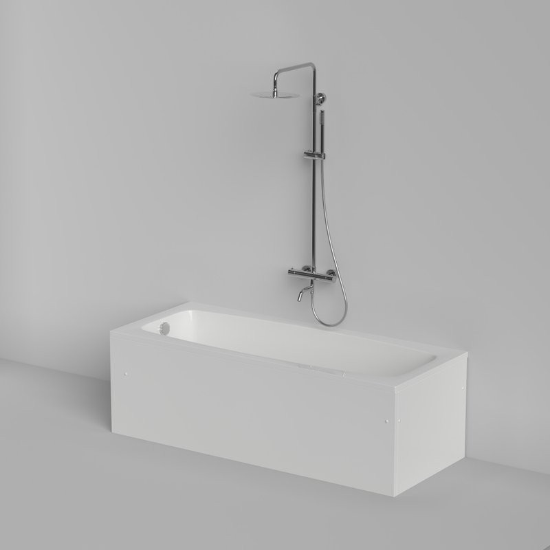 Акриловая ванна Berges Feya 050011 без опоры 160x70 см, пристенная, белая