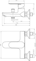 Душевой комплект Смеситель Agger Splendid Splendid A0910000 + Гарнитур Wave A032