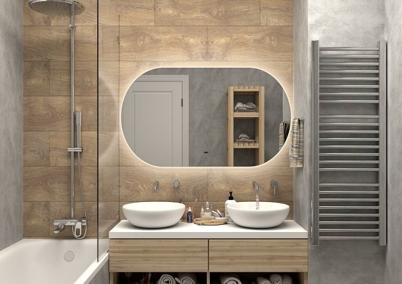 Зеркало Art&Max Torino 120x70, с подсветкой