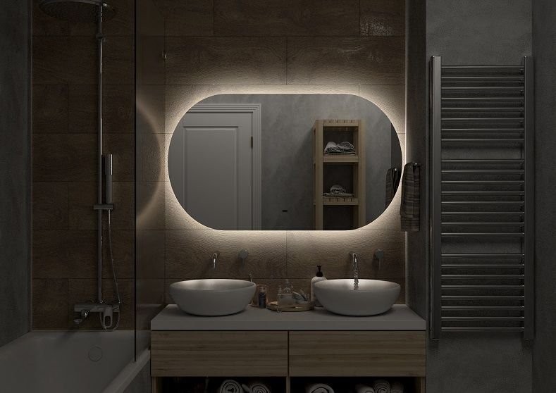 Зеркало Art&Max Torino 120x70, с подсветкой