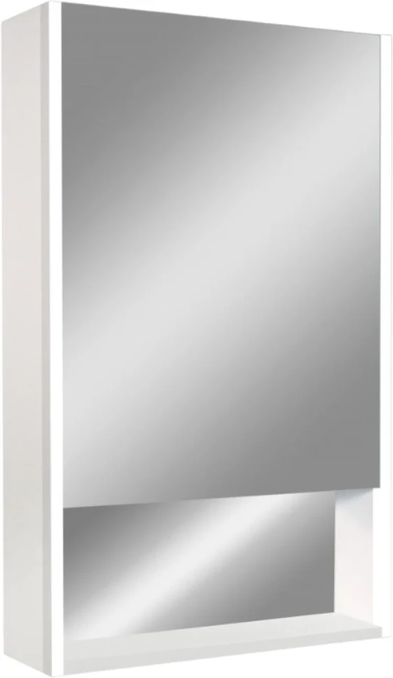 Зеркало-шкаф Art&Max Foggia AM-Fog-500-800-1D-L-DS-F-White 50х80, белое, с подсветкой