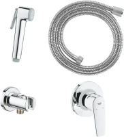 Гигиенический душ Grohe BauFlow 29328000 со смесителем, С ВНУТРЕННЕЙ ЧАСТЬЮ, хром