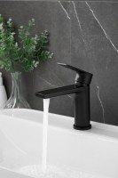 Смеситель для раковины BELZ B678 B10678-7 матовый черный