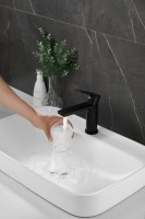 Смеситель для раковины BELZ B678 B10678-7 матовый черный