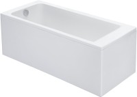 Акриловая ванна Roca Easy 150x70 см, пристенная, белая, с каркасом, со сливом-переливом