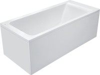 Акриловая ванна Roca Easy 150x70 см, пристенная, белая, с каркасом, со сливом-переливом