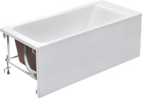 Акриловая ванна Roca Easy 150x70 см, пристенная, белая, с каркасом, со сливом-переливом
