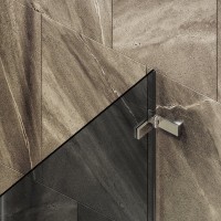 Шторка на ванну Maybahglass MGV-654-4 70 см, профиль хром, стекло графит