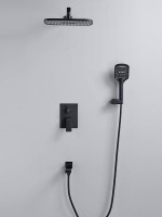 Душевая система встраиваемая Shevanik S4035H, черный