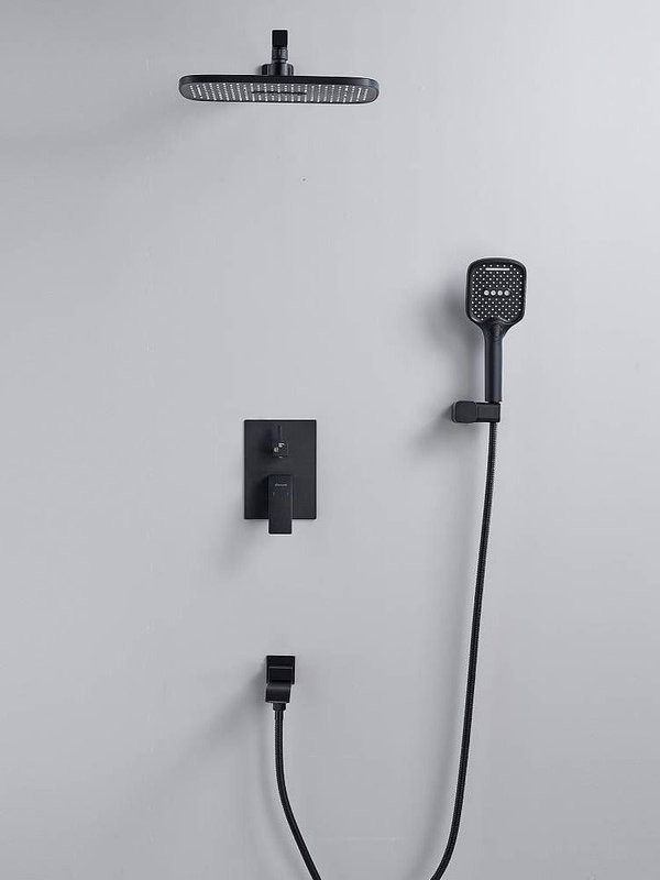 Душевая система встраиваемая Shevanik S4035H, черный