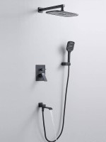 Душевая система встраиваемая Shevanik S4035H, черный