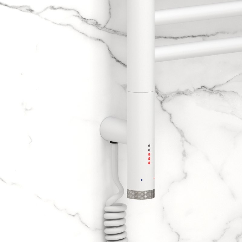 Полотенцесушитель электрический Сунержа Богема 3.1 30-6004-1040 110x45 см, подключение слева, матовый белый, лесенка