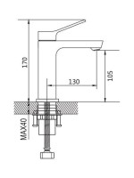 Смеситель для раковины Shevanik S4301C Смеситель для раковины Shevanik S4301C