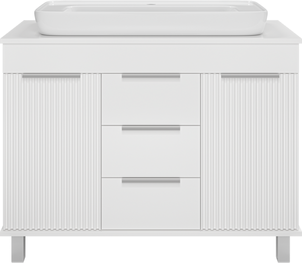 Тумба под раковину Brevita Enfida 100 напольная, белая