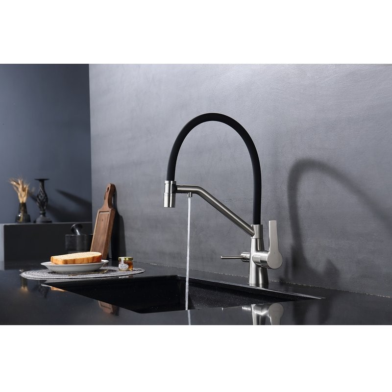 Смеситель для кухни с подключением фильтра Raglo R80.62.05, сатин