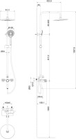 Душевая стойка Wonzon & Woghand WW-N3S962-BG брашированное золото