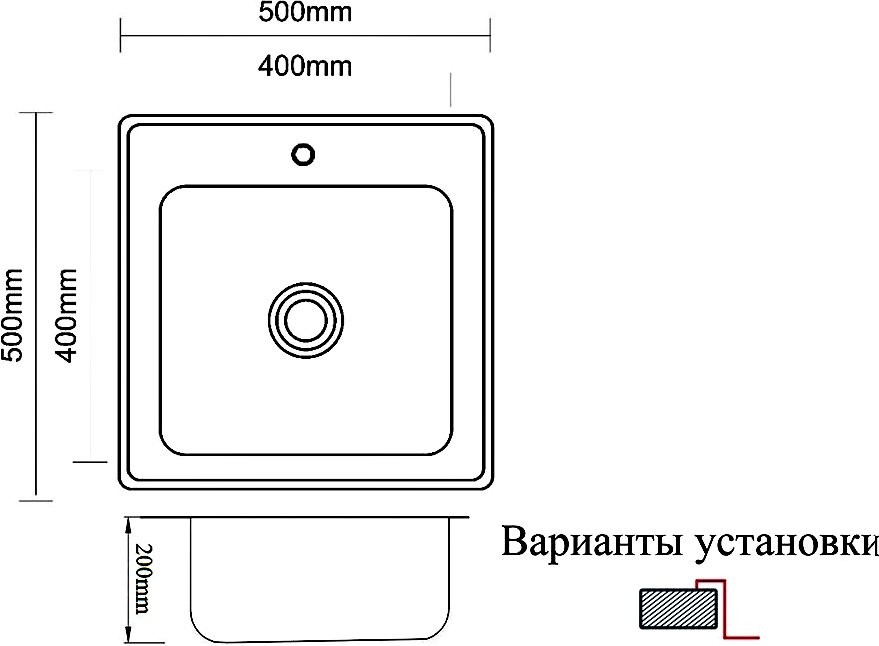 Мойка кухонная Zorg Inox PVD SZR-5050 bronze
