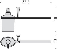 Полотенцедержатель Colombo Design Land B2874.DX с дозатором