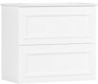 Тумба под раковину без столешницы Belux София 65 подвесная, белая глянцевая