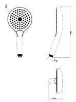 Душевая лейка Splendy Sense C SC21713R3NBW брашированный никель Душевая лейка Splendy Sense C SC21713R3NBW брашированный никель