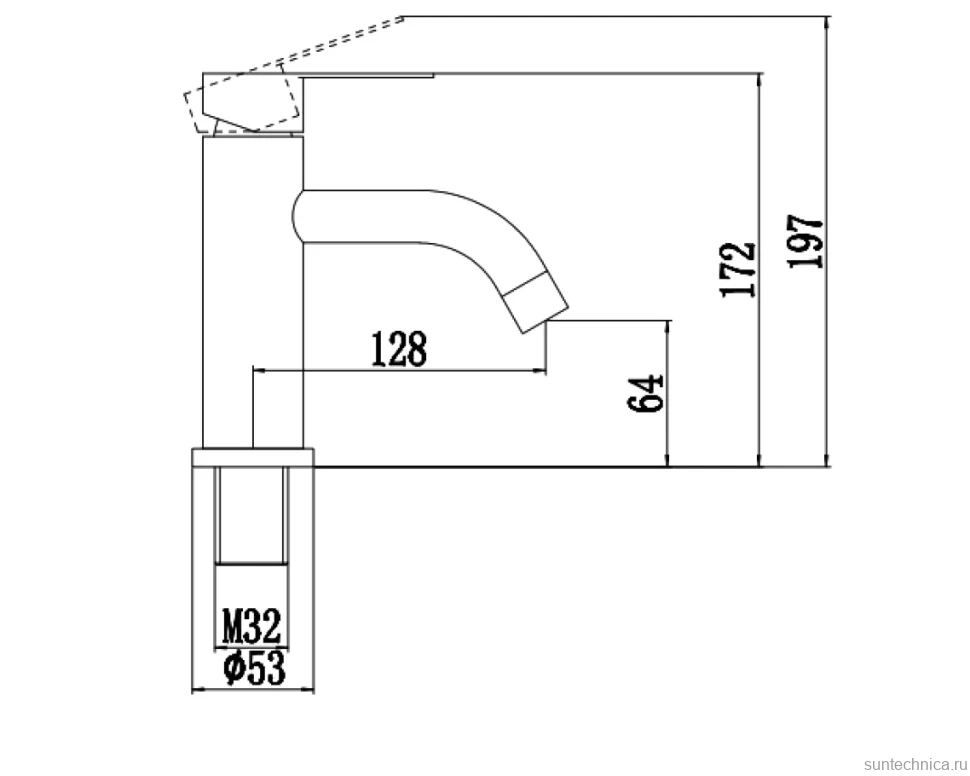 Смеситель для раковины Fmark FS8201H черный