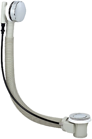 Слив-перелив для ванны Remer 96P 32 мм, клик-клак, хром, без гидрозатвора