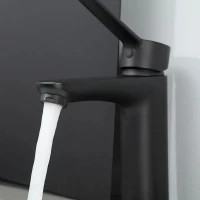 Смеситель для раковины Gappo G21-6 G1021-6 черный Смеситель для раковины Gappo G21-6 G1021-6 черный
