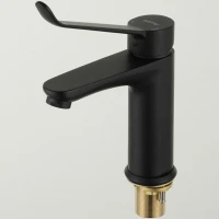 Смеситель для раковины Gappo G21-6 G1021-6 черный Смеситель для раковины Gappo G21-6 G1021-6 черный