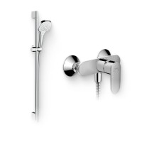 Душевой комплект Смеситель для душа Hansgrohe Vernis Blend 71640000 хром + Гарнитур Croma Select E 26592400
