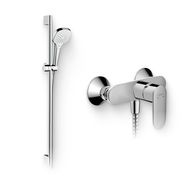 Душевой комплект Смеситель для душа Hansgrohe Vernis Blend 71640000 хром + Гарнитур Croma Select E 26592400